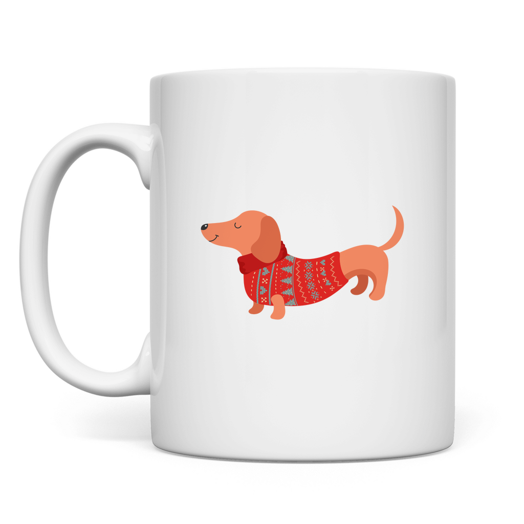 Weihnachtsdackel Tasse