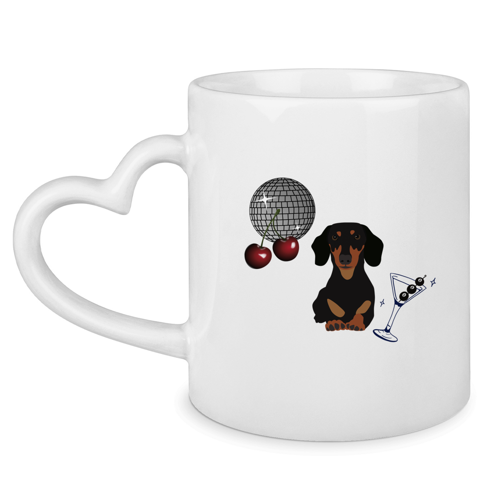 Discodackel Herztasse