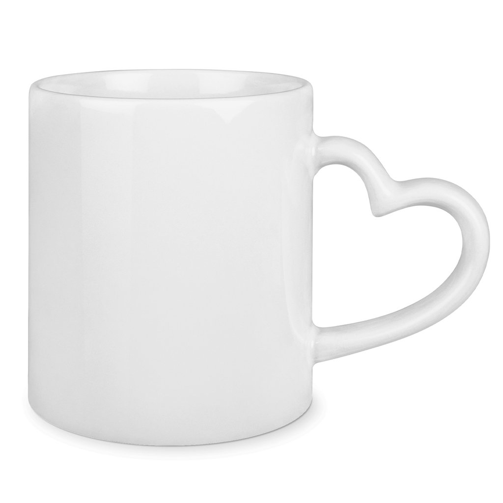 Tasse mit Herzhenkel schleife